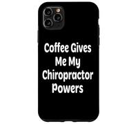 Carcasa para iPhone 11 Pro MAX El café me da Poderes quiropráctico Divertido quiropráctico