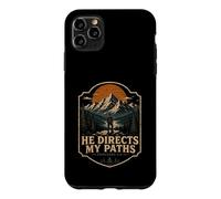 Carcasa para iPhone 11 Pro MAX Él Dirige mis Caminos Proverbios 3 6 Montaña