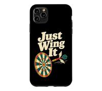 Carcasa para iPhone 11 Pro MAX El Divertido Jugador de Dardos de Just Wing It Bullseye