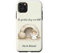 Carcasa para iPhone 11 Pro MAX Él ha resucitado Resurrección Cristiana de Pascua
