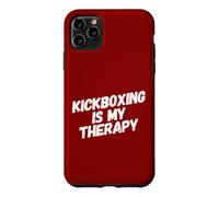 Carcasa para iPhone 11 Pro MAX El Kickboxing es mi Terapia, Divertido, Kickboxer, Karate, Boxeo, Amor