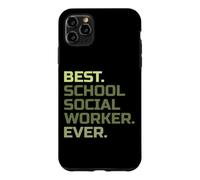 Carcasa para iPhone 11 Pro MAX El Mejor Trabajador Social Escolar jamás enseñado a educar al Maestro