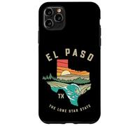 Carcasa para iPhone 11 Pro MAX El Paso Texas Outdoors Vintage Nature Illustration