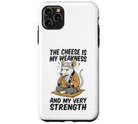 Carcasa para iPhone 11 Pro MAX El Queso es mi Debilidad Funny Rata Meme Vintage Ratas Broma