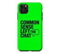 Carcasa para iPhone 11 Pro MAX El Sentido común Antisocial dejó el Chat Anti Gente estúpida