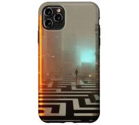 Carcasa para iPhone 11 Pro MAX El umbral de neón - Cyberpunk Dystopian City Art
