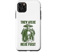 Carcasa para iPhone 11 Pro MAX Ellos Estaban aquí Primer Retro Alien UFO Cryptid Bigfoot