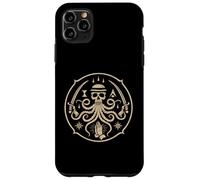 Carcasa para iPhone 11 Pro MAX Emblema de Calavera Oculta y Pulpo | Ilustración mística Vintage