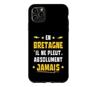 Carcasa para iPhone 11 Pro MAX En Bretaña Nunca llueve Absolutamente Humor Breton