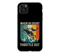 Carcasa para iPhone 11 Pro MAX En Caso de Duda, acelerar - Snow Sled Rider Snowmobiling