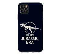 Carcasa para iPhone 11 Pro MAX En mi era jurásica, Divertidos fósiles prehistóricos de Dinosaurios T-Rex
