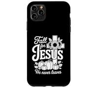 Carcasa para iPhone 11 Pro MAX Enamorarse de Jesús Él Nunca Deja Cristiana Fe Cruz Calab