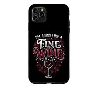 Carcasa para iPhone 11 Pro MAX Envejecimiento como un Buen Bebedor de Vino cumpleaños