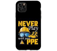 Carcasa para iPhone 11 Pro MAX EPP Seguridad para Trabajadores de la construcción Nunca juegue con su EPP