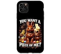 Carcasa para iPhone 11 Pro MAX Es Gracioso el Chiste de «Quieres un Pedazo de mí» con el Conejo de Pascua y papá