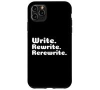 Carcasa para iPhone 11 Pro MAX Escribe. Reescribir. Volver a Escribir. Escritura de Novedad Escritores Escritores