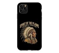 Carcasa para iPhone 11 Pro MAX Espíritu de Las Llanuras Tradición Auténtica Jefe Indígena