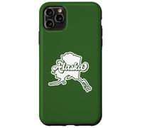 Carcasa para iPhone 11 Pro MAX Esquema del Mapa del Estado de Alaska, Estilo Retro