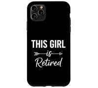 Carcasa para iPhone 11 Pro MAX Esta Chica se jubiló Pronto se jubila desordenado moño Pelo para Mujer