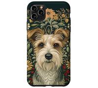 Carcasa para iPhone 11 Pro MAX Estilo Jack Russell Terrier William Morris de Pelo Duro