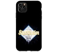 Carcasa para iPhone 11 Pro MAX Estocolmo Recuerdo Vintage Retro Vikingo Capital de Suecia