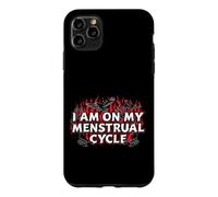 Carcasa para iPhone 11 Pro MAX Estoy en mi Ciclo Menstrual Mujeres Divertidas Humor Menstrual
