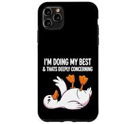 Carcasa para iPhone 11 Pro MAX Estoy Haciendo mi Mejor Esfuerzo Que es profundamente concerniente al Pato Divertido