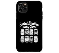 Carcasa para iPhone 11 Pro MAX Estudios sociales es mi Profesor de Mermelada de Vuelta a la Escuela