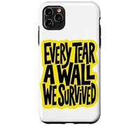 Carcasa para iPhone 11 Pro MAX Every Tear A Wall We Survived Yellow Streetwear Art