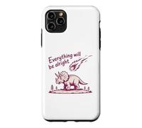 Carcasa para iPhone 11 Pro MAX Everything Is Alright Dinosaur Asteroid Chaos Graphic Retro