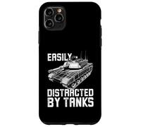 Carcasa para iPhone 11 Pro MAX Fácilmente distraído por los Tanques, el Tanque de Batalla M1 Abrams Divertido