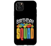 Carcasa para iPhone 11 Pro MAX Familia de Fuentes Birthday Squad Matching Brick Builder