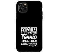Carcasa para iPhone 11 Pro MAX Familia Que Juega Tenis Juntos Jugador de Tenis