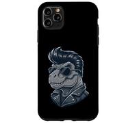 Carcasa para iPhone 11 Pro MAX Fantásticos Tonos de Estilo Rock Roll Retro Tipo Dinosaurio T-Rex