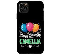 Carcasa para iPhone 11 Pro MAX Feliz cumpleaños Camellia