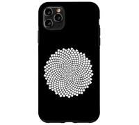 Carcasa para iPhone 11 Pro MAX Fibonacci Girasol Semilla Espiral Sagrada Naturaleza Geometría Arte