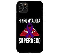 Carcasa para iPhone 11 Pro MAX Fibromialgia Superhero Warrior Fighter Purple Ribbon