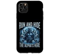 Carcasa para iPhone 11 Pro MAX Fierce Run and Hide The Alpha 's Here Werewolf Wolf Fantasy