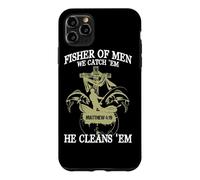 Carcasa para iPhone 11 Pro MAX Fisher of Men We Catch 'Em, Él los Limpia (Mateo 4:19)