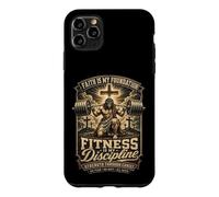 Carcasa para iPhone 11 Pro MAX Fitness Disciplina Oración Cristiana Gimnasio Entrenamiento Culturismo