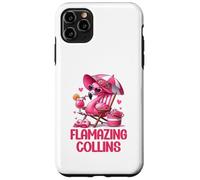 Carcasa para iPhone 11 Pro MAX Flamazing Collins Pink Flamingo Tropical Beach Trip Mujer