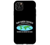 Carcasa para iPhone 11 Pro MAX Flat Earth Society - Camiseta con diseño de Globo para Todos los Miembros