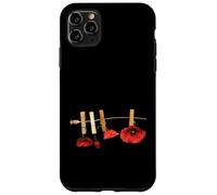 Carcasa para iPhone 11 Pro MAX Flores de Amapola roja en una Correa