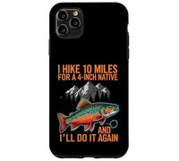 Carcasa para iPhone 11 Pro MAX Fly Fishing Brook Trout Hiker Blue Line Native