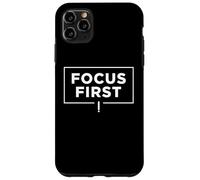 Carcasa para iPhone 11 Pro MAX Focus First Deep Work Productividad Mentalidad Diseño