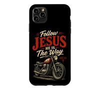 Carcasa para iPhone 11 Pro MAX Follow Jesus He is The Way Christian Motorcycle Gospel Biker