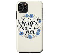 Carcasa para iPhone 11 Pro MAX Forget Me Not, Flor de jardín, Adorno Floral