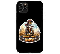 Carcasa para iPhone 11 Pro MAX Forget Toys I Just Wanna Ride Dirt Bike Rider Niños Motocross