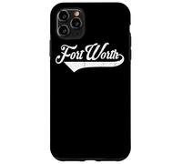 Carcasa para iPhone 11 Pro MAX Fort Worth City Texas Estado - Estilo Vintage Retro Design