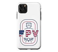 Carcasa para iPhone 11 Pro MAX FPV Drone & Bandera Americana - Quadcopter USA Pilot Patriotic